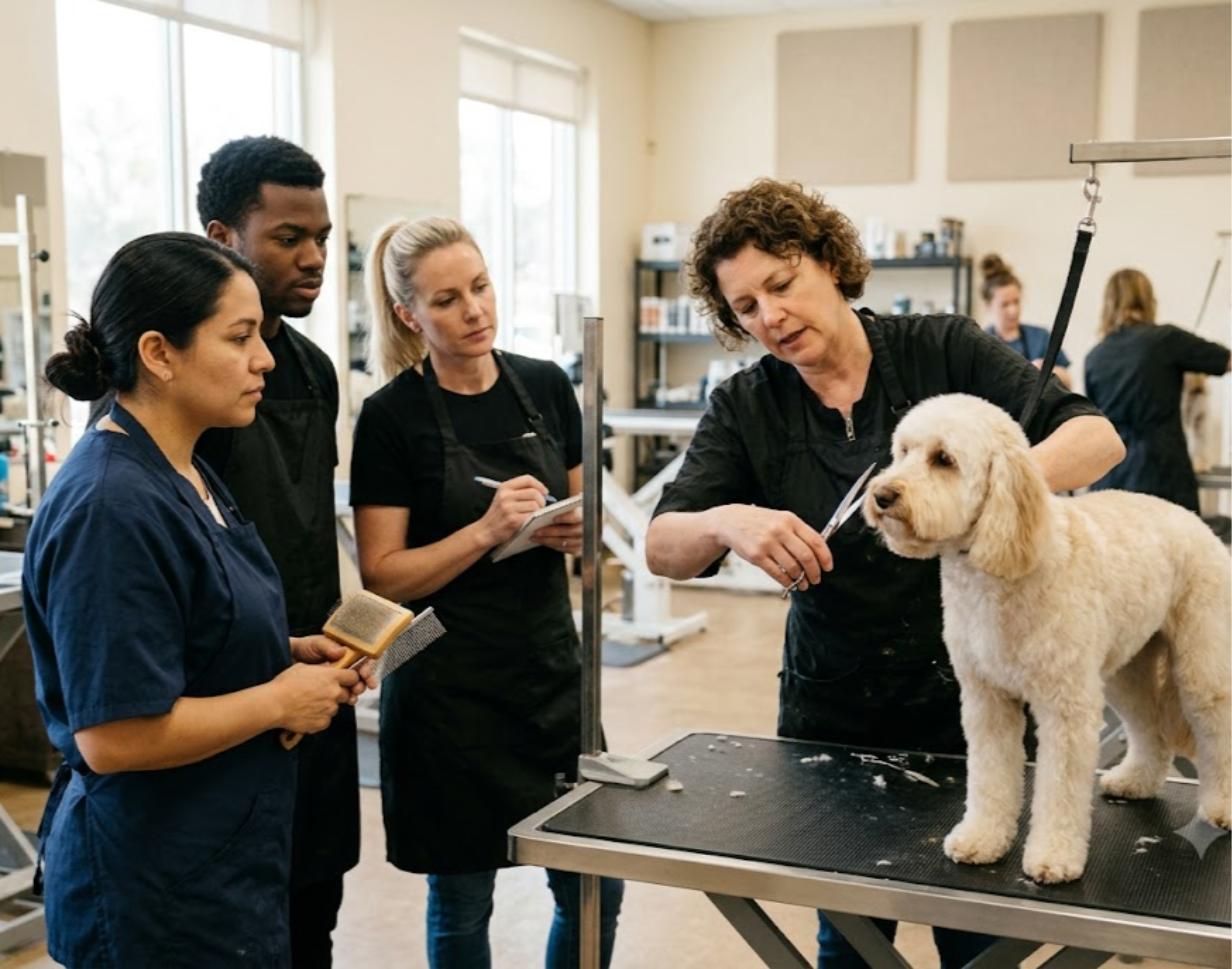 Grooming students learning
